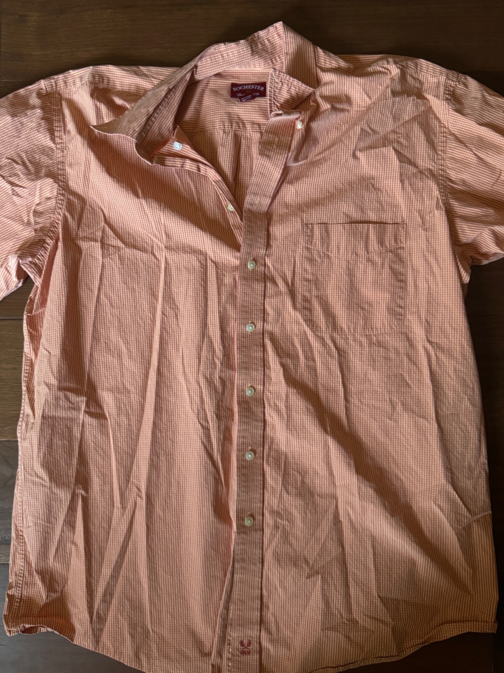 Orange plaid men’s XLT shirt